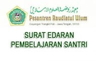 SURAT EDARAN PEMBELAJARAN SANTRI